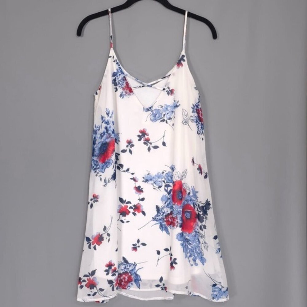 VINTAGE Jody California CALIF Mini Dress MEDIUM Floral‎ Strappy A-Line 13961-03 - Picture 4 of 11